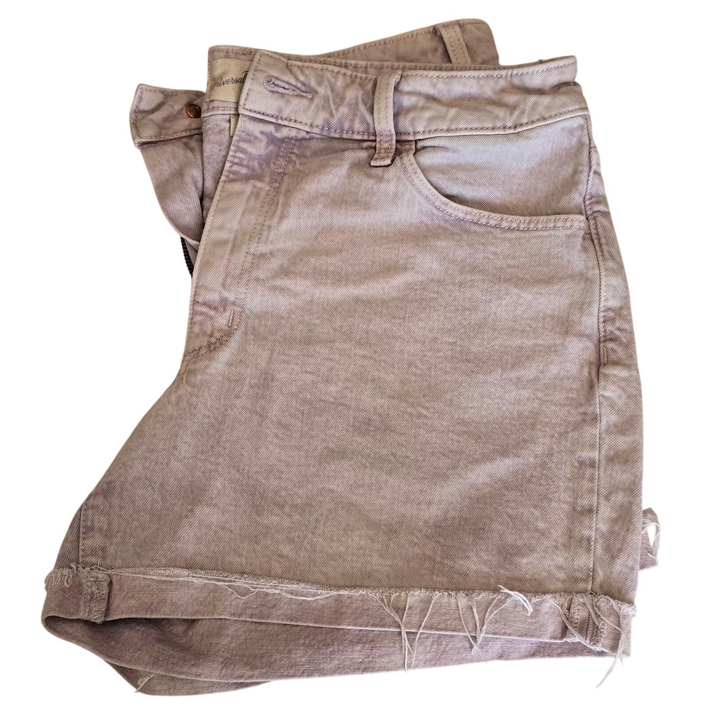 **3/$15** Universal Thread Denim Shorts Size 10 Light Purple Wash Cuffed Hem